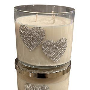 Rhinestone Rosè All Day Bling Butterfly Heart Soy Candle Sweet Body 140z